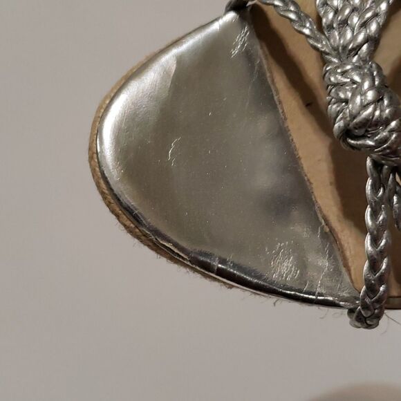 MICHAEL Palm Beach silver wedge Sandals - Picture 6 of 7